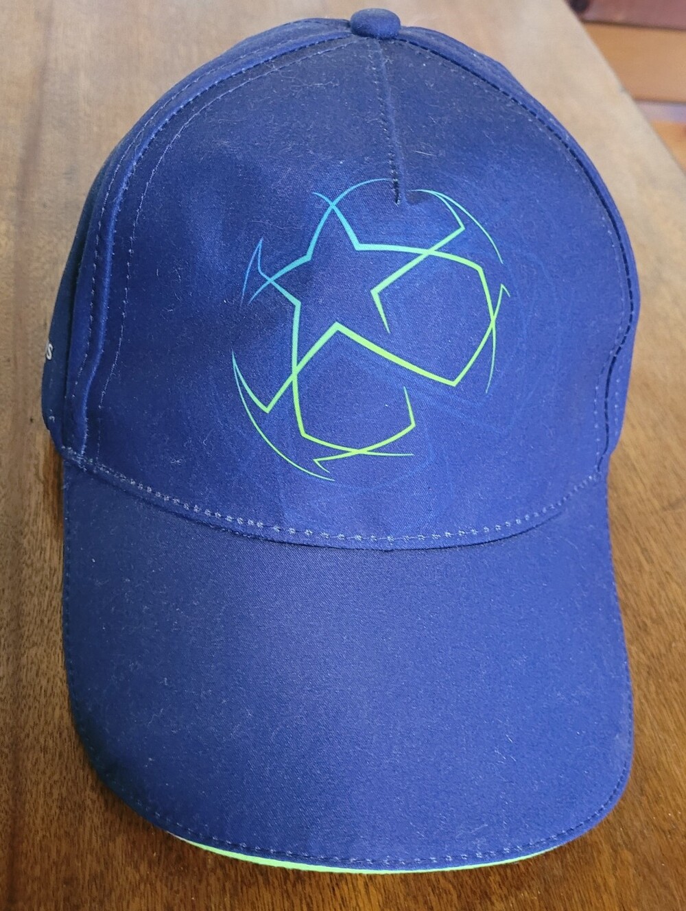Blue Baseball Cap with Neon Star Graphic (C02)